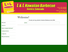 Tablet Screenshot of hawaiianbarbecueaurora.com